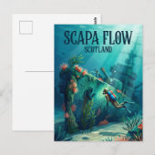 Scapa Flow Schottland Postkarte (Vorne/Hinten)