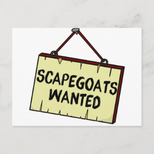 Scapegoats Wanted Postkarte