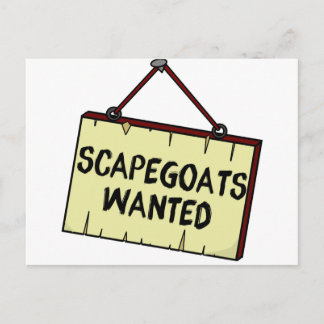 Scapegoats Wanted Postkarte