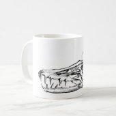 Scaphongnathus (Dinosaurier, Pterosaurier) Schädel Kaffeetasse (Vorderseite Links)