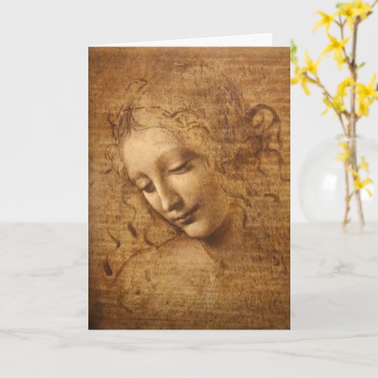 Scapigliata, Leiter einer Frau Karte (Gelbe Blume)