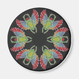 Scarab Batik Mandala Magnet