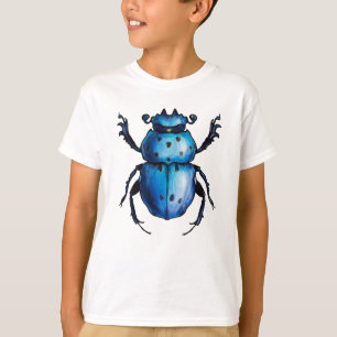 Scarab Käfer Art Blaues Insekt Entomologie T-Shirt