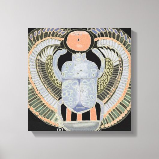 Scarab-Käfer Leinwanddruck (Vorderseite)