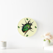 Scarab Käfer Runde Wanduhr (Zuhause)
