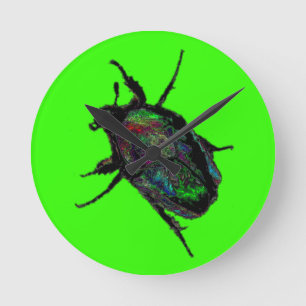 Scarab Käfer Runde Wanduhr