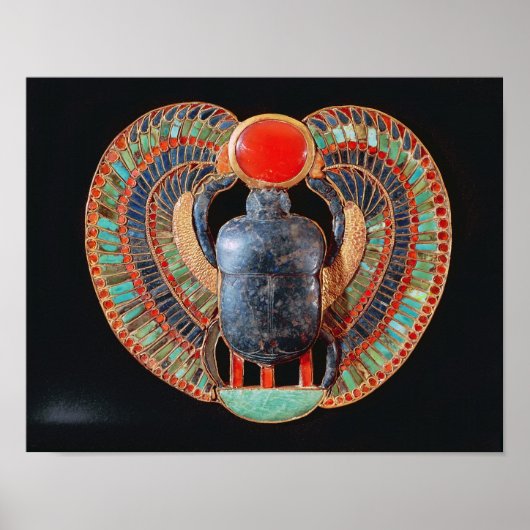 Scarab-Küste, aus dem Grab von Tutankhamun Poster (Vorne)