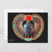 Scarab-Küste, aus dem Grab von Tutankhamun Postkarte (Vorne/Hinten)