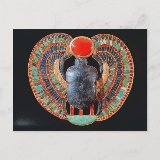 Scarab-Küste, aus dem Grab von Tutankhamun Postkarte (Vorderseite)