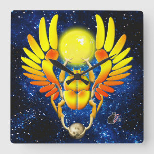 Scarab Quadratische Wanduhr