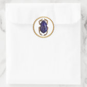 Scarab-Souvenir Runder Aufkleber (Tasche)