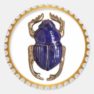 Scarab-Souvenir Runder Aufkleber