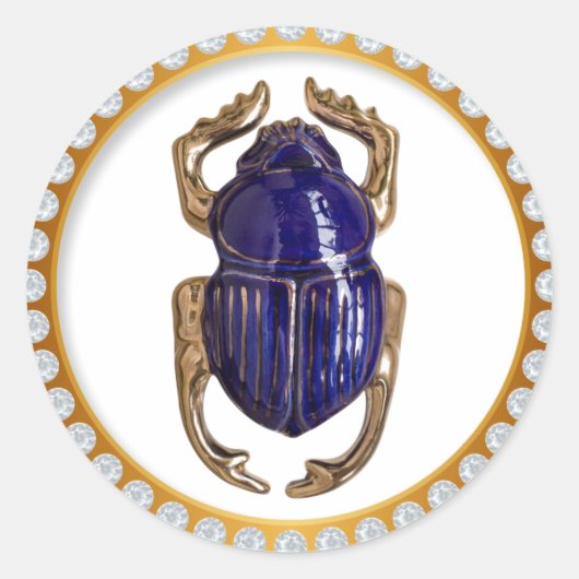 Scarab-Souvenir Runder Aufkleber (Vorderseite)