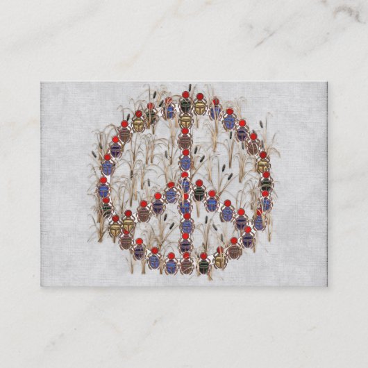 Scarabäus-Friedenszeichen Visitenkarte (Vorderseite)