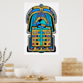Scarabesque - Art Deco Art Nouveau Geometrie Poster (Küche)