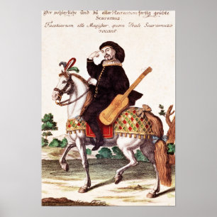 Scaramouche auf Horseback Poster