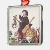 Scaramouche zu Pferd Ornament Aus Metall (Links)