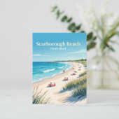 Scarborough Beach Rhode Island Postkarte (Stehend Vorderseite)