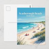 Scarborough Beach Rhode Island Postkarte (Vorne/Hinten)