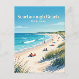 Scarborough Beach Rhode Island Postkarte