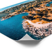 Scarborough Bluffs Canada stilisiert Poster (Ecke)