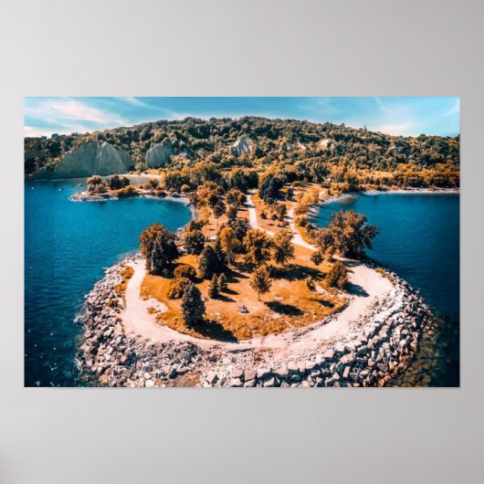 Scarborough Bluffs Canada stilisiert Poster (Vorne)