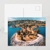 Scarborough Bluffs Canada stilisiert Postkarte (Vorne/Hinten)