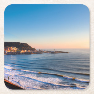 Scarborough Coastline Rechteckiger Pappuntersetzer