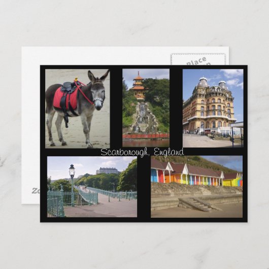 Scarborough England Postkarte (Vorne/Hinten)