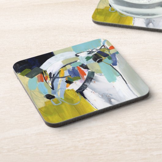 Scarborough Fair - Abstrakt Getränkeuntersetzer (Linke Seite)