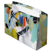 Scarborough Fair - Abstrakt Große Geschenktüte (Rückseite Schrägansicht)