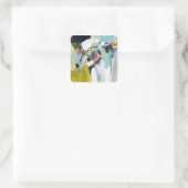 Scarborough Fair - Abstrakt Quadratischer Aufkleber (Tasche)