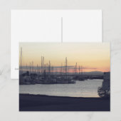 Scarborough-Hafen bei Dämmerung, Queensland, Austr Postkarte (Vorne/Hinten)