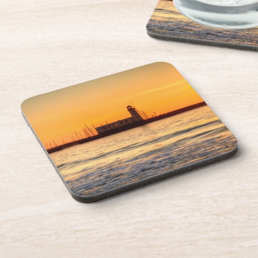 Scarborough Lighthouse Getränkeuntersetzer (Linke Seite)