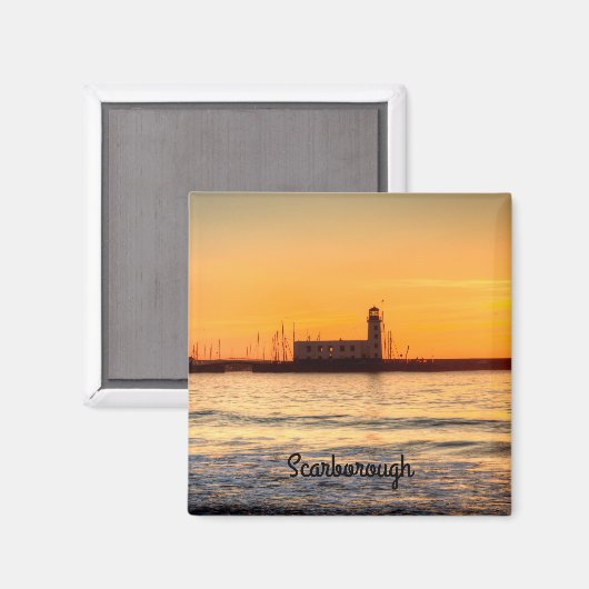 Scarborough Lighthouse Magnet (Vorderseite/Rückseite)