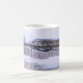 Scarborough North Bay Pier - Vintage Watercolour Kaffeetasse