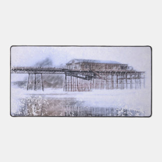 Scarborough North Bay Pier - Vintage Watercolour Schreibtischunterlage