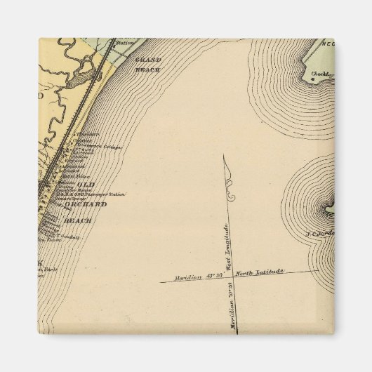 Scarborough, Old Orchard, Saco, Biddeford Magnet (Vorne)