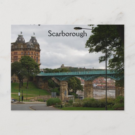 Scarborough Postkarte (Vorderseite)