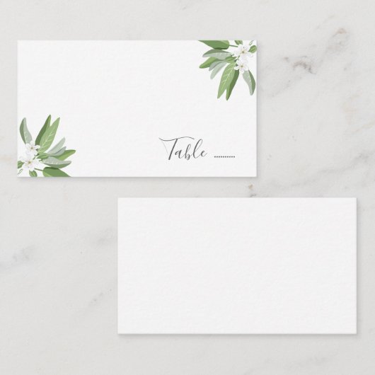 Scarborough Sage Hochzeitssitze Platzkarten (Vorne/Hinten)