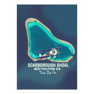 Scarborough Shoal West Philippinen Sea Map Fotodruck