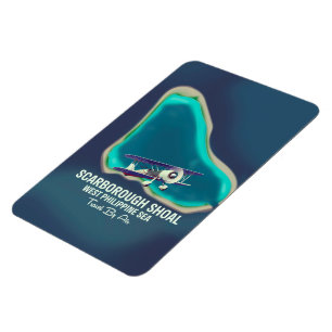 Scarborough Shoal West Philippinen Sea Map Magnet