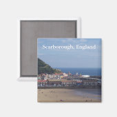 Scarborough-Strandmagnet Magnet (Vorderseite/Rückseite)