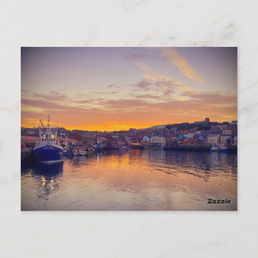 Scarborough Sunset Postkarte (Rückseite)