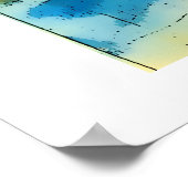Scarborough Watercolor Poster (Ecke)
