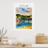 Scarborough Watercolor Poster (Küche)