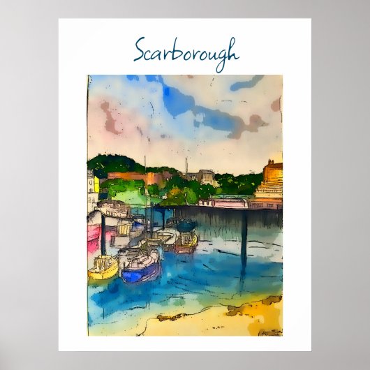 Scarborough Watercolor Poster (Vorne)