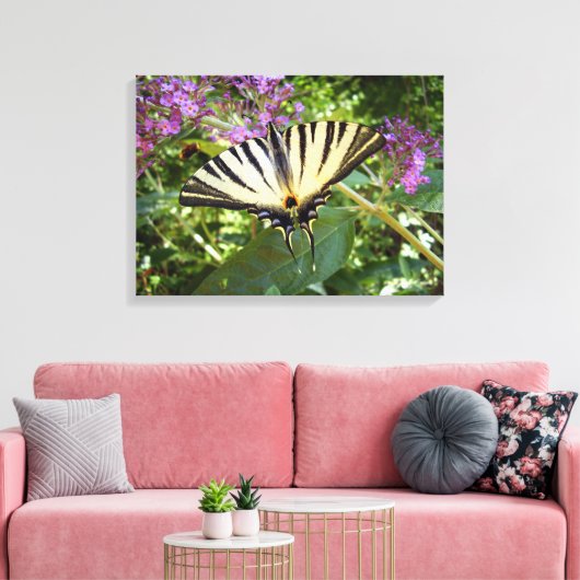 Scarce Frack Butterfly Canvas Print Leinwanddruck (Insitu (Wohnzimmer))