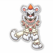 Scare Bear - Clown Aufkleber (Vorderseite)