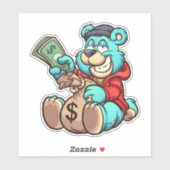 Scare Bear - Dieb-Sticker Aufkleber (Blatt)